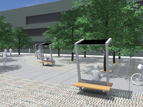Kivo CS Urban Charging Public Benches